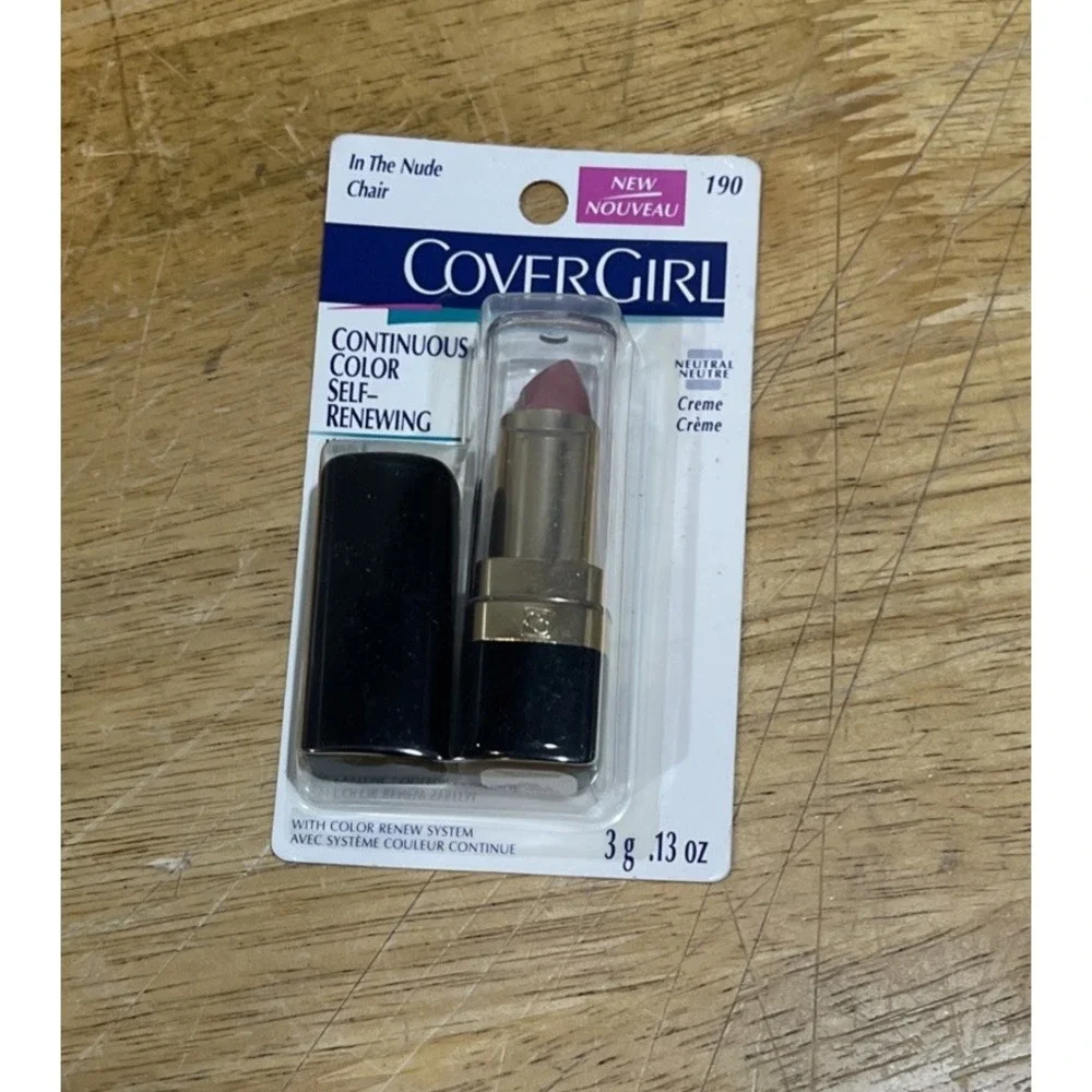 Vintage Covergirl‎ Continuous Color In The Nude 190 Creams Lipstick NOS